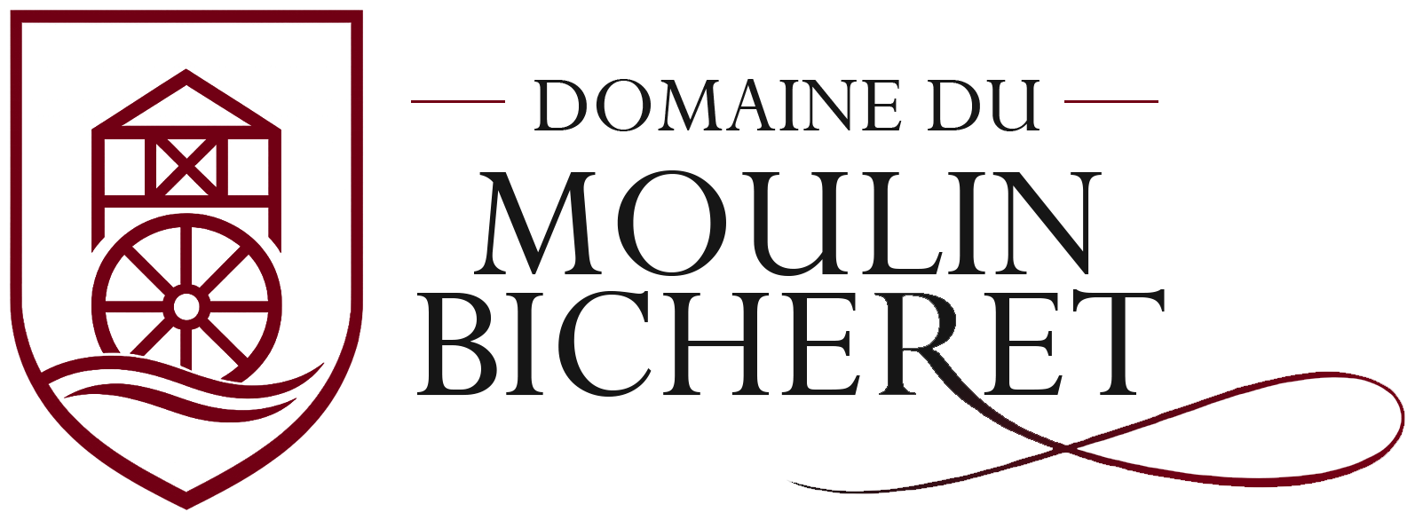 Logo du Domaine du Moulin Bicheret, salle de réception en Seine-et-Marne